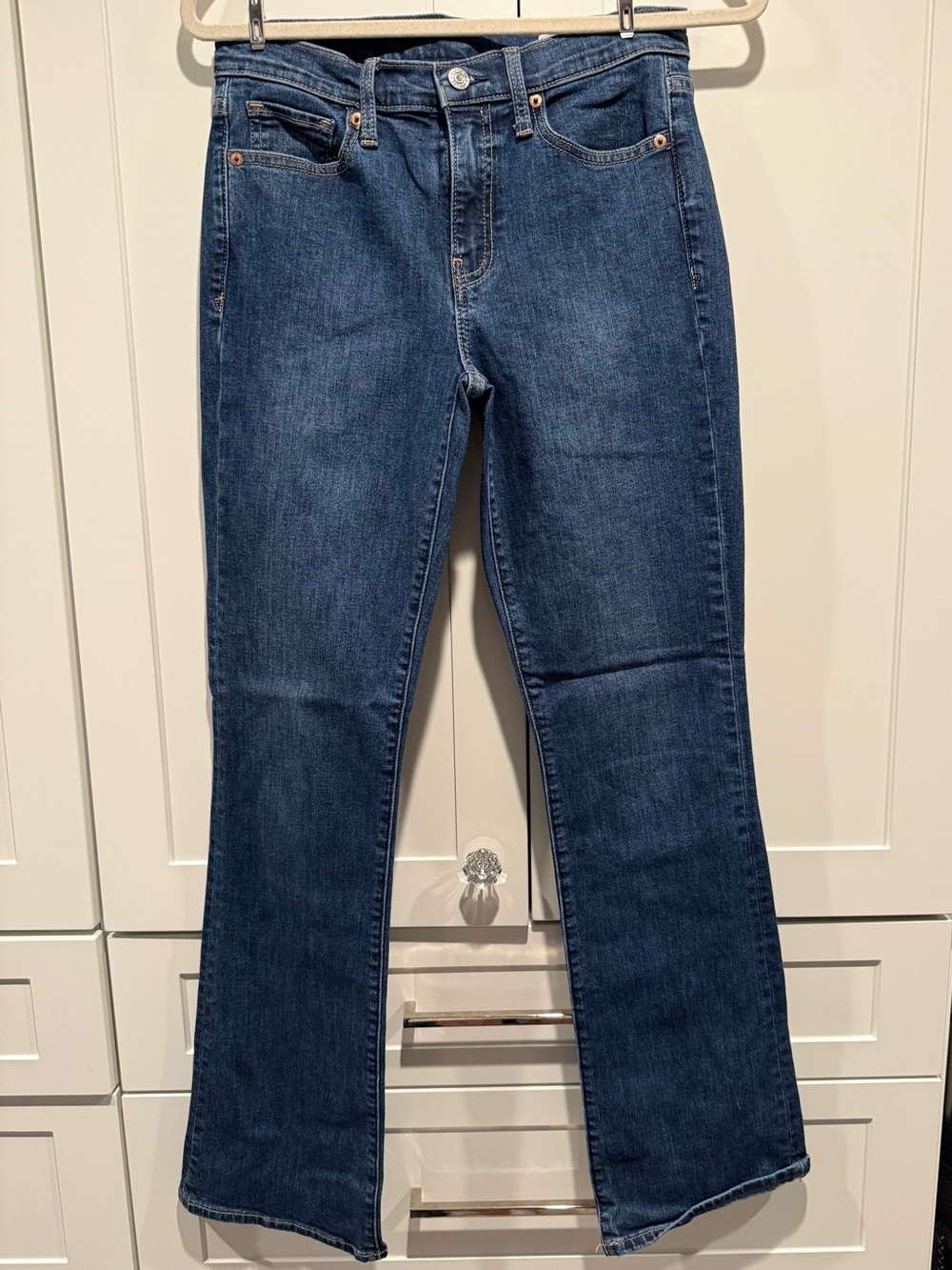 GAP Baby Boot Mid-Rise Jeans - Dark Blue Denim